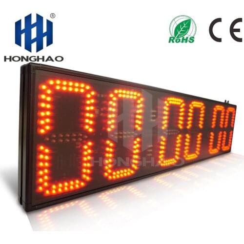 Fedex Free Shipping 8 inch large led timer marathon led digital timing clock electronic digital wall clock led