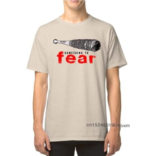 T Shirt for Men Lucile Something To Fear Tees Classic Funny T-shirt 100% Cotton Walking Dead Clothing Summer/Autumn Adult Tshirt