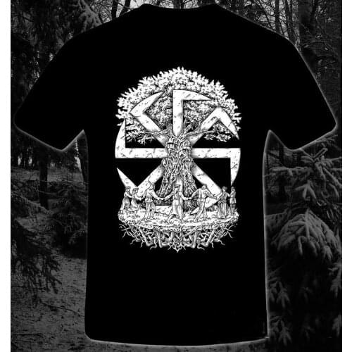 Unique Design Slavic Brotherhood Tree of Life Rune T-Shirt. Summer Cotton Short Sleeve O-Neck Mens T Shirt New S-3XL