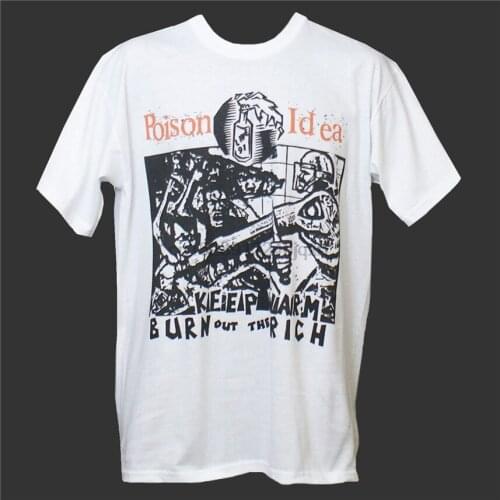POISON IDEA PUNK ROCK HARDCORE T-SHIRT Discharge Circle Jerks S M L XL 2XL 3XL For Youth Middle-age Old Age