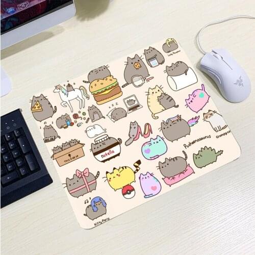 Gamer Desk Mat Gaming Computer Accessories Deskpad Extended Pad for Mouse Pc Gamer Complete Mousepad Anime Rug Cute Cat Mausepad