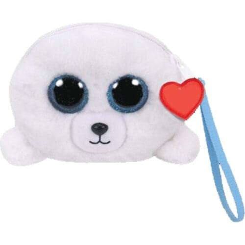 Icy the White Seal Wristlets Plush Purse Animal Series Gift