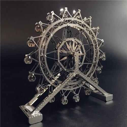 MMZ MODEL nanyuan 3D metal puzzle Ferris Wheel architecture DIY Assemble Model Kits Laser Cut Jigsaw toy gift