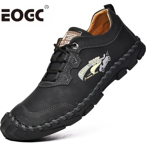 Brand Comfortable Mens Casual Shoes Men Leather Shoes sneakers Quality Shoes Men Flats Moccasins Shoes Big Size