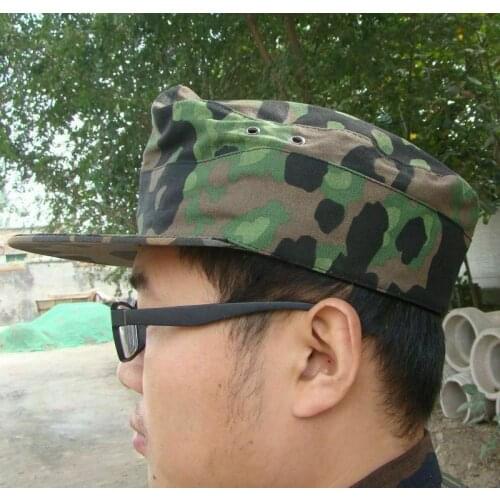 WWII WW2 GERMAN ELITE PLANE TREE NO3 CAMO REVERSIBLE FIELD CAP MILITARY HAT World military Store
