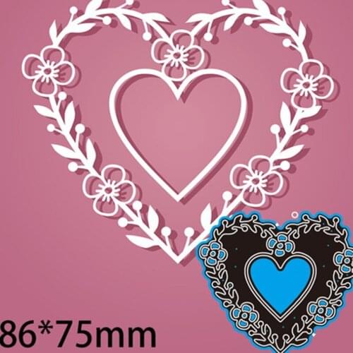 2021 New Lace Dies Heart Metal Cutting Dies For DIY Scrapbook Photo Album PaperCard Decorative Craft Embossing Dies Cutting Dies