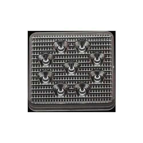 #OEP-100.5 High quality LED Lens, Headlight lens, Size: 100.5X100.5X18mm, 25 degree, Clean surface, PMMA