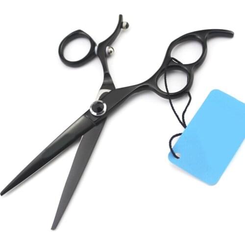 Engrave word 6"Quality Professional Hairdressing left handed Scissors Hairdresser Salon Hair Cutting Barber Shears Rotary handle