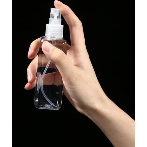 12pcs 50ml 100 ml Transparent Plastic Spray Bottle Perfume Liquid Makeup Atomizer Empty Spray Refillable Bottle Travel Bottles