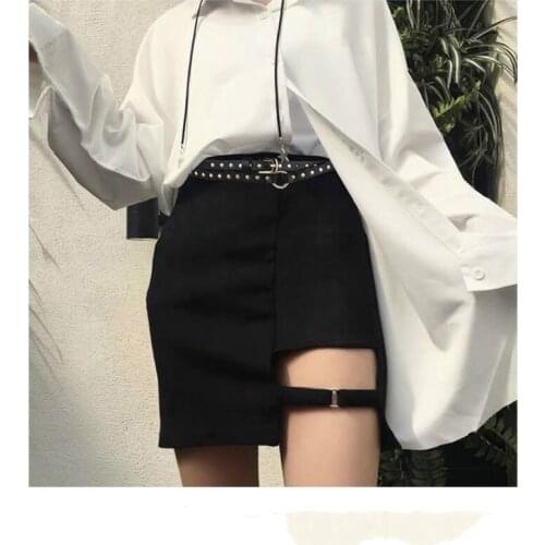 ANYONGZU Women Belt Fashion Punk Black Super Long Two Around Rivet Thin With Jeans Trousers Skirt 190CM 200CM waist band