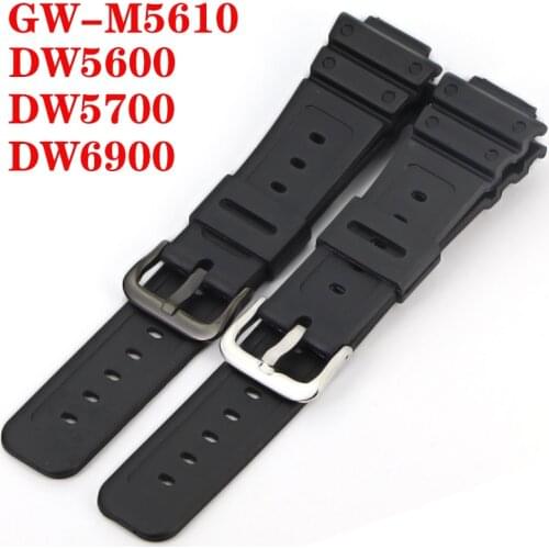 Suitable For casio-Watches Watchband Silicone Rubber Bands EF Replace Electronic Wristwatch Band Sports Watch Straps GW-M5610