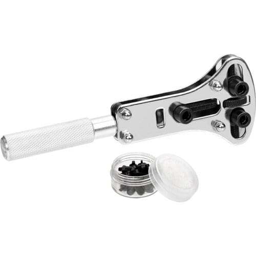 Alloy Steel Watch Repair Tool Pins Replaceable Repair Wrench Watch Back Case Opener Adjustable Screw Disassembly