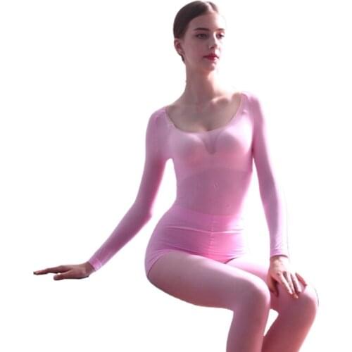 066C Women Autumn Seamless Constant Thermal Underwear Set Base Layer Scoop Neck Top Bottom Leggings Ultra Thin Pajamas