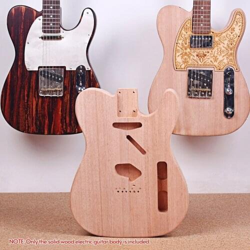 TL Electric Guitar Body Solid Wood Guitar DIY Accessory Natural Wood Color for Guitar Accessories Guitar Parts