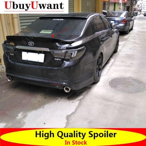 UbuyUwant For Toyota Mark X REIZ 2014-2017 FRP - Carbon Fiber Exterior Rear Spoiler Tail Trunk Boot Wing Decoration CRB Style