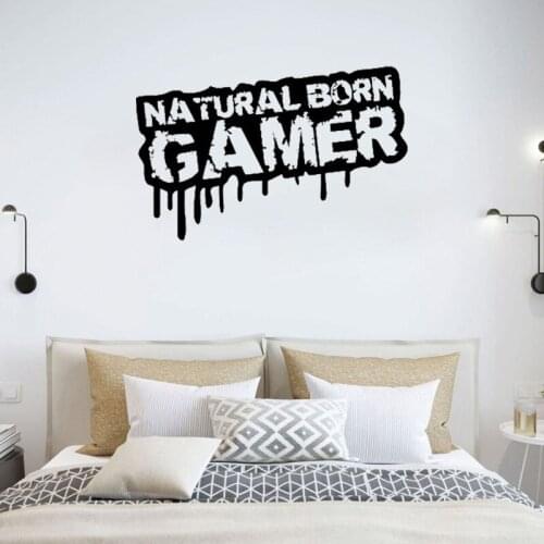 Vinyl Wall Decals Living Room Gamer Stickers Play Video Game Mural Controller Bedroom Removable Home Decor G18