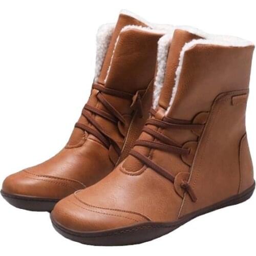 2020 New Women Boots Winter Plush Ankle Waterproof Warm Snow Boots Platform Keep with Thicken Fur Heels Botas Mujer Femme