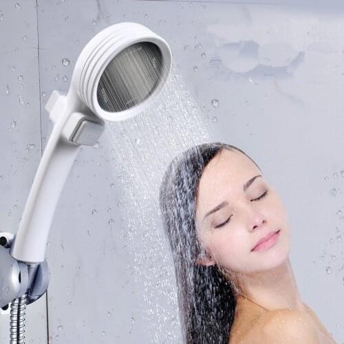 1pc New Hand Hold Pressurized Water-saving Shower Head Bathroom Faucet Water-saving Device