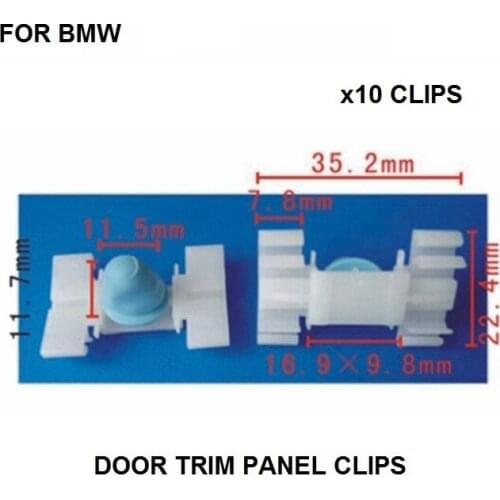 10 x Door Fender Moulding Trim Clip 51131960054 For BMW E36 E46 325 328 323 330