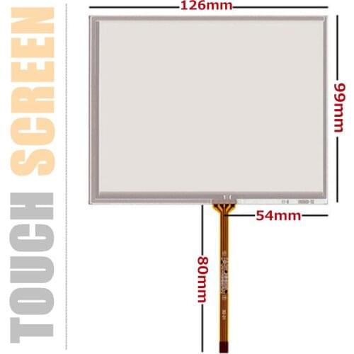 5.6''inch 4 wire resistive touch screen for Siemens Industrial Tablet PC Handwriting screen Touchscreen Panel Glass 126mm*99mm