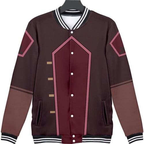 Anime Avatar: The Last Airbender Baseball Jacket Men Women Bomber Jacket Streetwear Hip Hop Baseball Uniform Cosplay Costume