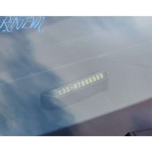 Car Temporary Parking Card Phone Number Card Plate For Nissan qashqai J11 J10 juke tiida note Automobile Accessories