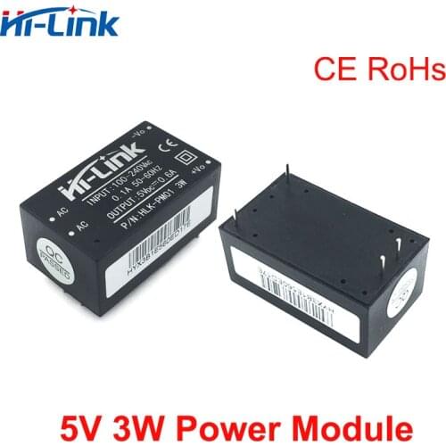 Free shipping 25pcs Hi-Link ac dc 5v 3w Buck Step Down Power Supply Module Converter Smart home control switch power module