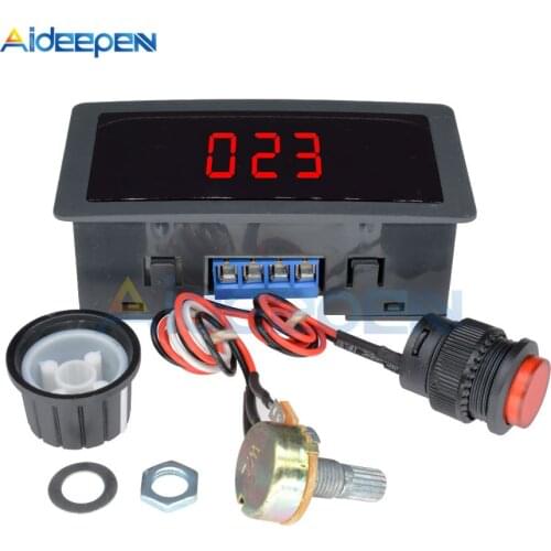 CCM5D DC Motor Control CV Governor Switch DC 6V-30V 12V 24V MAX 8A 16kHz Adjustable PWM Motor Speed Controller Digtal Display