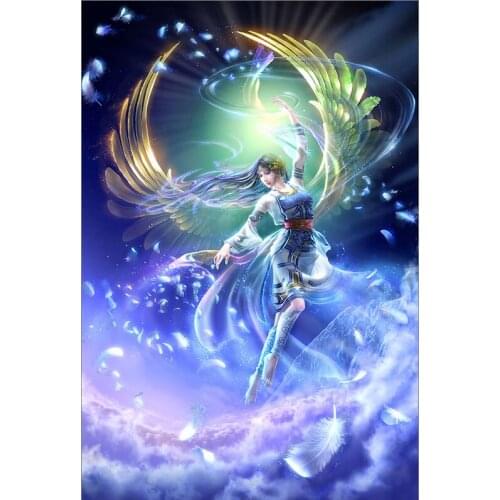 Fairy of the clouds The wooden puzzle 1000 pieces ersion jigsaw puzzle white card adult childrens educational toys