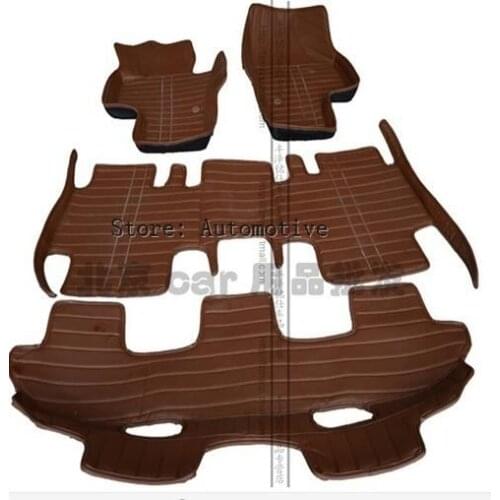 Good carpets! Special floor mats for Volkswagen Sharan 7seats 2014 waterproof leather mats for Sharan 2013-2012,Free shipping