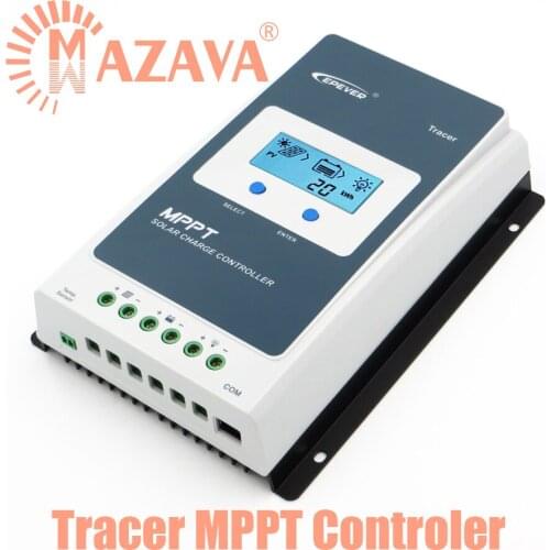 1Pcs EPever Solar Charge Controller MPPT 40A 30A 20A 10A Tracer LCD 12V24V Auto Regulator Adjustable 4210AN 3210AN 2210AN