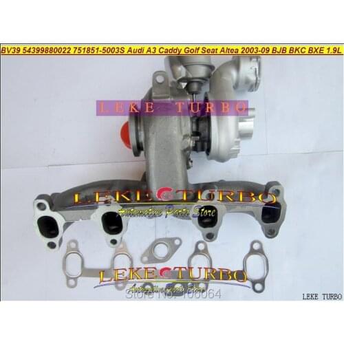 KP39 54399880022 54399880011 751851 751851-5003S Turbo For Audi A3 Caddy Golf For SEAT Altea Passat 2003- BJB BKC BXE 1.9L TDI