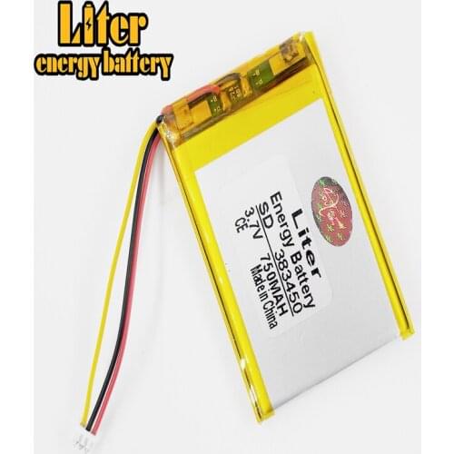 Size 383450 3.7V 750 mah Lithium polymer Battery With Protection Board For GPS Tablet PC Digital Products