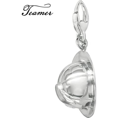 Teamer Small Mini Hat Coffee Cup Dangle Keychain Zinc Alloy 3D Buffing Fireman Helmet Charm Jewelry Cap Charm Accessories