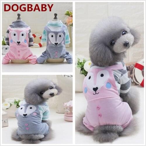 Cute Pet Clothes for Dogs Coat Sweatshirt Four Foot Small Dog Clothing Cartoon Pets Costume Poodle Teddy Puppy Casual Wear