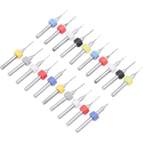 20Pcs Micro Drill Bit Set Alloy Circuit Board Mini Fixed Shank 0.1mm-1mm Accessories drill bit