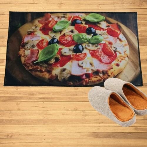 Pizza Steak Doormat Entrance Welcome Mat Hallway Doorway Restaurant Kitchen Rugs Custom Floor Mats Carpet Gift Home Decor