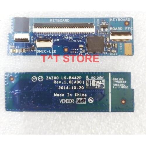 Original Laptop Junction Circuit Board Palmrest Keyboard Connector Board For Dell XPS13 9360 9350 9343 LS-B442P 1N2X6 01N2X6