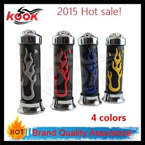 Brand HOT 4 colors CNC Motorcycle 7/8" Rubbe rmotorcycle HAND GRIP for Handle bar grips head Dirt Sports Bike free shipping
