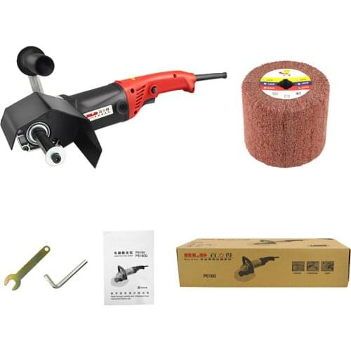 220V Stainless Steel Wire Drawing Machine Portable Speed Control Metal Polishing Machine 1400W