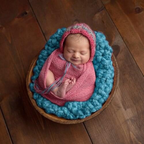 Newborn Photography Props Blanket Baby Photo Wrap Swaddling Stretchable Wraps Soft Breathable Photo Shoot Backdrop Accessories