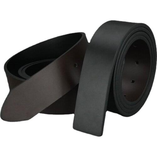 New 3.8cm Wide Double Color Belt with Body Black Coffee Dual Purpose Casual Glossy Glossy Mens Belt