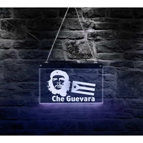 Che Guevara Argentine Marxist Revolutionary LED Wall Hanging Neon Sign Ernesto Guevara de la Serna Physician Souvenir Wall Light