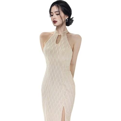 Sexy tight one piece korean ladies summer Sleevelss o neck cabaret party club bodycon formal Dresses for women