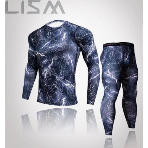 Brand Men’s Compressed Skin Thermal Underwear Men’s Sports Basic Hot-Selling Long Underwear Sets Tight Underwear Keep Warm