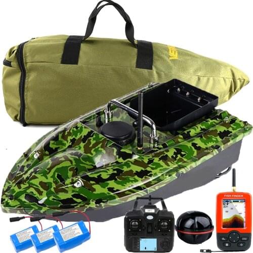 VERY100 500M RC Wireless Fishing Bait Boat GPS Position Hook/Bait post,LCD GPS Sonar Fish Finder,Bag,Batteries for Angling Sport