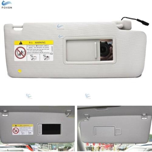 5TD857521, 5TD857522 for VW Touran L 2017 Interior Front Left / Right Sun Visor Panel Makeup Mirror with Cable