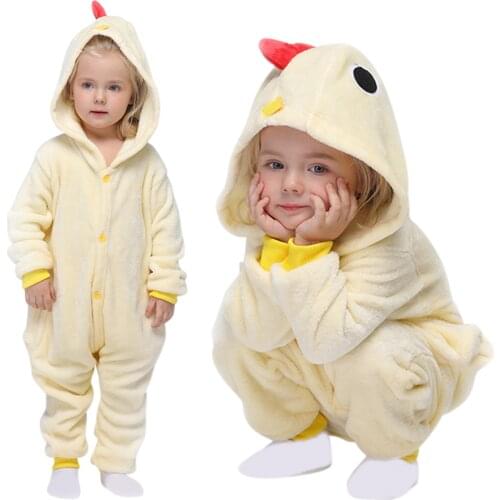 1-6Y Toddler Baby Girls Boys Blanket Sleepers Winter Pajamas Cartoon Hooded Jumpsuit Playsuit Sleepwear Kids Overalls ropa bebes