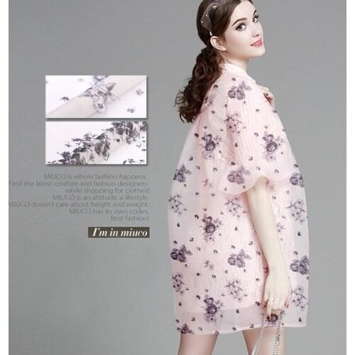 100% pure mulberry flower silk Organza DIY Clothes hard shirt skirt bone silk fabrics A34