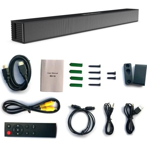 40W high-power optical fiber HDMI sound blaster bluetooth speaker coaxial echo wall bar wall-mounted TV audio